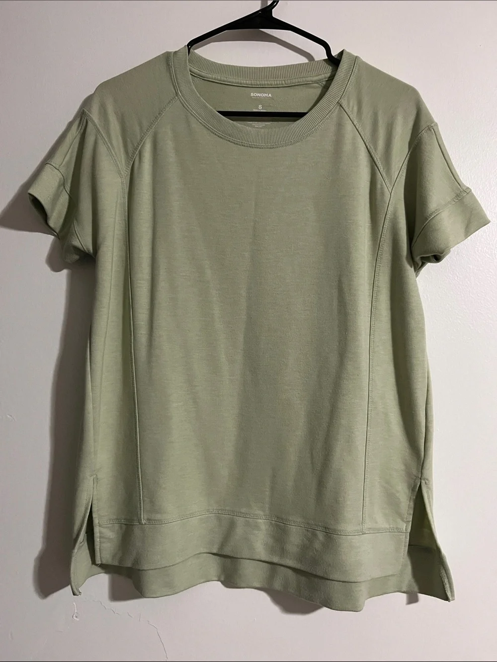 Sonoma Sage Green Short Sleeve Pullover